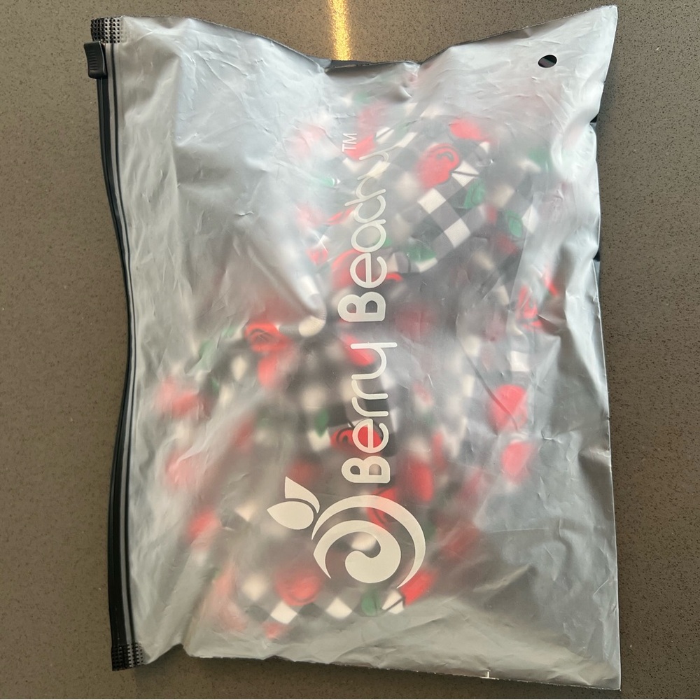 Gingham Cherry Print Bikini Top - image 4